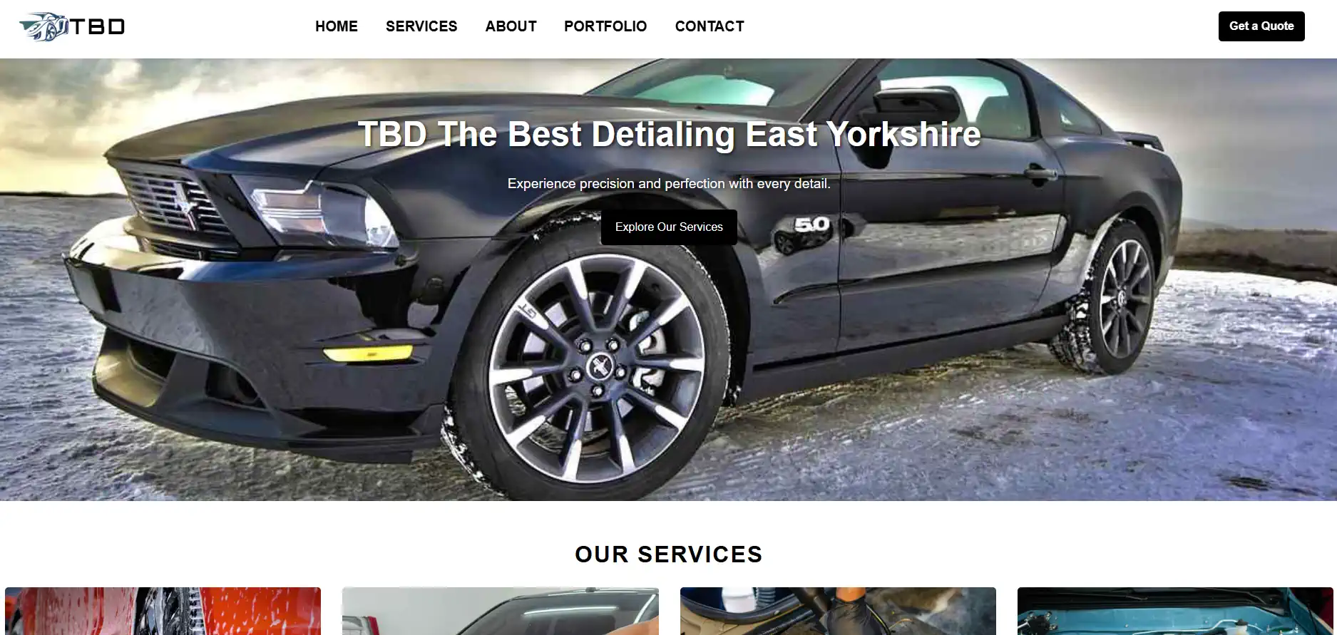 The Best Detailing Website Demo